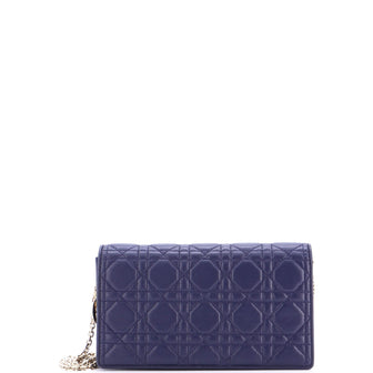 Christian Dior Lady Dior Chain Pouch Cannage Quilt Lambskin