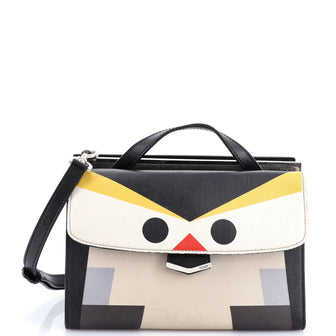 Fendi Demi Jour Penguin Satchel Leather