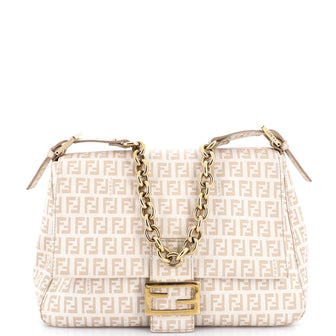 Fendi Mama Forever Bag Zucchino Coated Canvas