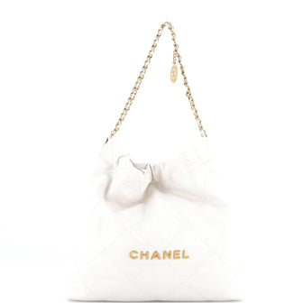 Chanel 22 Chain Hobo Quilted Calfskin Medium