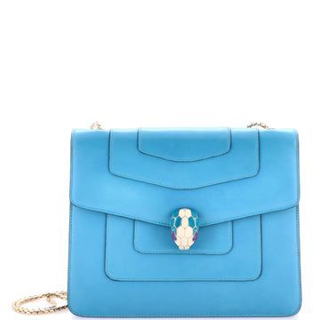Bvlgari Serpenti Forever Square Shoulder Bag Leather Medium