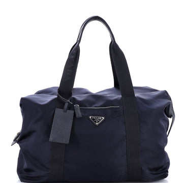 Prada Weekend Duffle Bag Tessuto with Saffiano Leather Large