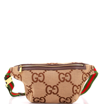 Gucci Belt Bag Jumbo GG Canvas with Leather Large