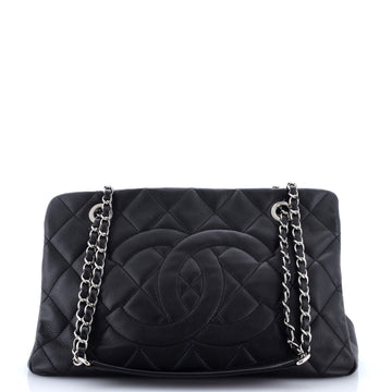 Chanel Timeless CC Shopping Tote Quilted Caviar Medium