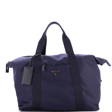 Prada Weekend Duffle Bag Tessuto with Saffiano Leather Large