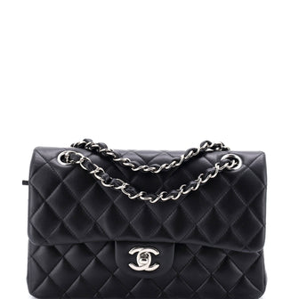 Chanel Classic Double Flap Bag Quilted Lambskin Small