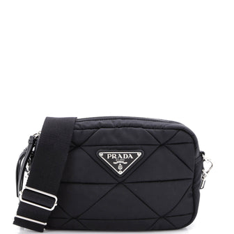 Prada Padded Shoulder Bag Quilted Tessuto Small