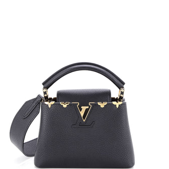 Louis Vuitton Capucines Bag Leather with Embellished Detail Mini