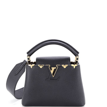 Louis Vuitton Capucines Bag Leather with Embellished Detail Mini
