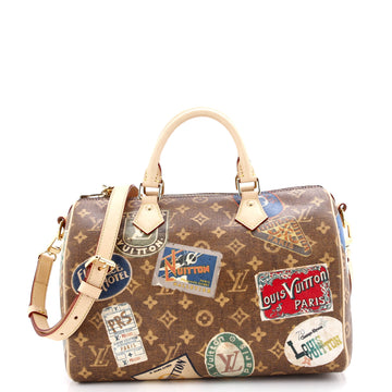 Louis Vuitton Speedy Bandouliere Bag Flight Mode Monogram Canvas 30