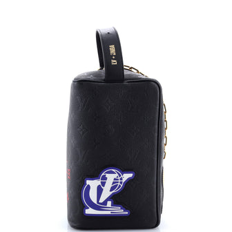 Louis Vuitton x NBA Cloakroom Dopp Kit Printed Monogram Embossed Leather