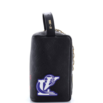 Louis Vuitton x NBA Cloakroom Dopp Kit Printed Monogram Embossed Leather