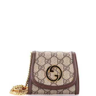 Gucci Blondie NM Wallet on Chain GG Coated Canvas Medium