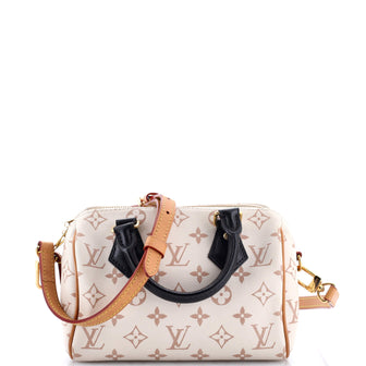 Louis Vuitton Speedy Bandouliere Bag Monogram Dune Canvas 20