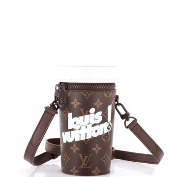 Louis Vuitton Coffee Cup Convertible Pouch Everyday Signature Vintage Monogram Canvas