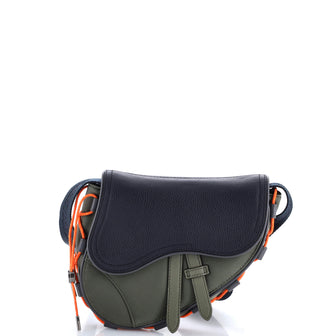 Christian Dior x Sacai Saddle Crossbody Bag Technical Fabric and Leather Mini