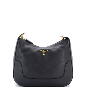 Prada Dual Strap Messenger Vitello Daino