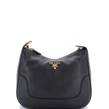 Prada Dual Strap Messenger Vitello Daino