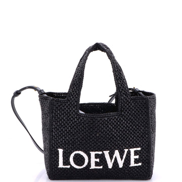 Loewe Paula's Ibiza Logo Convertible Tote Raffia Small