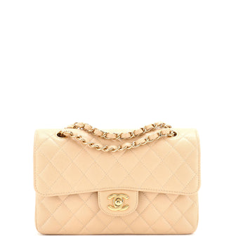 Chanel Classic Double Flap Bag Quilted Caviar Small