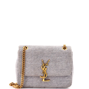 Saint Laurent Jamie Flap Bag Quilted Jersey Small