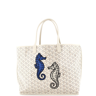 Goyard Anjou Reversible Tote Embroidered Coated Canvas PM
