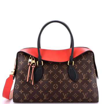 Louis Vuitton Tuileries Handbag Monogram Canvas with Leather