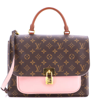 Louis Vuitton Marignan Handbag Monogram Canvas with Leather