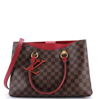 Louis Vuitton LV Riverside Handbag Damier with Leather