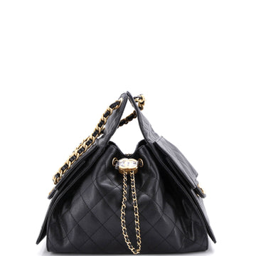 Chanel 25 Hobo Bag Quilted Caviar Small
