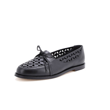 Manolo Blahnik Women's Delirium Loafers Laser Cut Leather