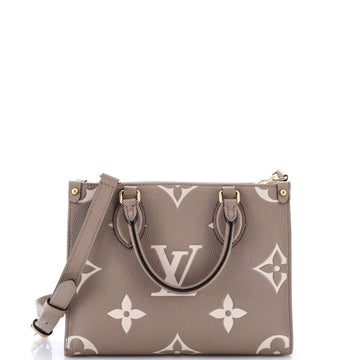 Louis Vuitton OnTheGo Tote Bicolor Monogram Empreinte Giant PM