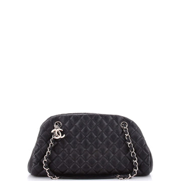 Chanel Just Mademoiselle Bag Quilted Caviar Medium