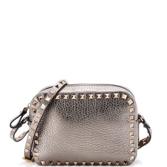 Valentino Garavani Rockstud Camera Crossbody Bag Leather