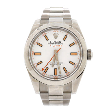 Rolex Oyster Perpetual Milgauss Automatic Watch Stainless Steel 40