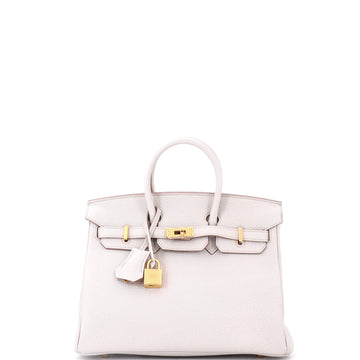 Hermes Birkin Handbag Light Togo with Gold Hardware 25