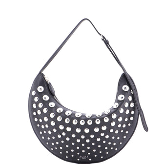 Alaia Half Moon Bag Studded Leather Small