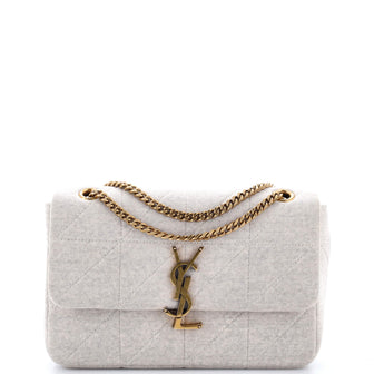 Saint Laurent Jamie Flap Bag Quilted Jersey Medium