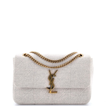 Saint Laurent Jamie Flap Bag Quilted Jersey Medium