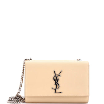 Saint Laurent Classic Monogram Crossbody Bag Grainy Leather Small