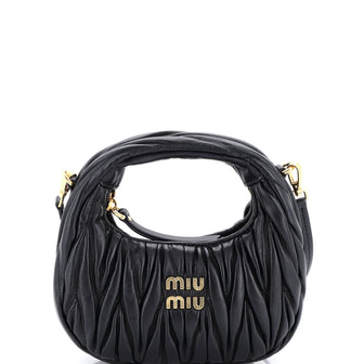 Miu Miu Wander Hobo Matelasse Leather Mini