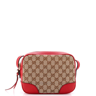 Gucci Bree Disco Crossbody Bag GG Canvas with Leather Mini