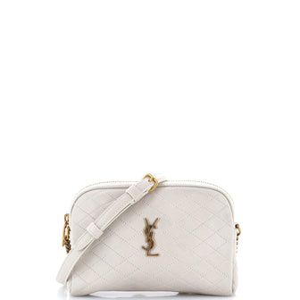 Gaby Zipped Pouch Crossbody Quilted Leather