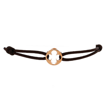 Louis Vuitton Empreinte Bracelet Silk Cord with 18K Rose Gold