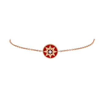 Christian Dior Rose des Vents Bracelet 18K Yellow Gold with Diamond and Lacquered Ceramic