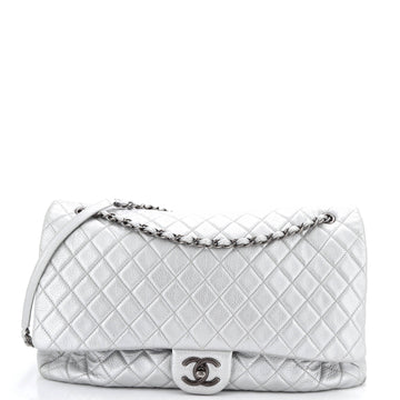 Chanel Airlines CC Flap Bag Quilted Calfskin XXL