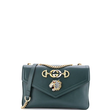 Gucci Rajah Chain Shoulder Bag Leather Small