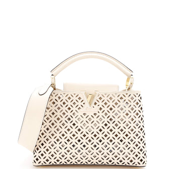 Louis Vuitton Capucines Bag Monogram Flower Laser Cut Leather BB