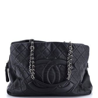 Chanel Timeless Classic Shopping Tote Quilted Caviar XL