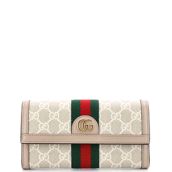 Gucci Ophidia Continental Wallet GG Coated Canvas